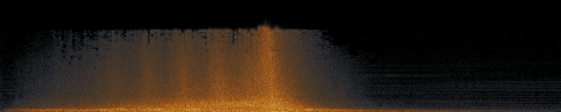 spectrogram of Wind turbine whoosh
